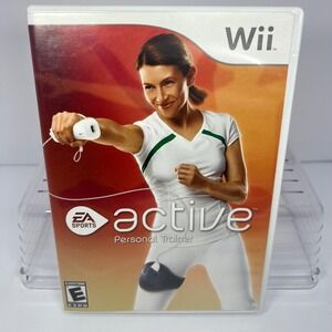EA Sports Active Personal Trainer Nintendo Wii Game Disc Case Manual Workout